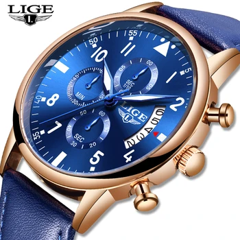 2020 New LIGE Business Mens Watches Top Brand Luxury Leather Watch Mens Waterproof Quartz Wrist Watch Chronograph Relojes Hombre 
2020 New LIGE Business Mens Watches Top Brand Luxury Leather Watch Mens Waterproof Quartz Wrist Watch Chronograph Relojes Hombre