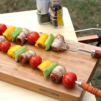 Stainless Steel Portable Outdoor Barbecue Tool Wooden Handle Barbecue Fork Food Fork Meat Fork Wooden Handle BBQ Fork 
Stainless Steel Portable Outdoor Barbecue Tool Wooden Handle Barbecue Fork Food Fork Meat Fork Wooden Handle BBQ Fork
