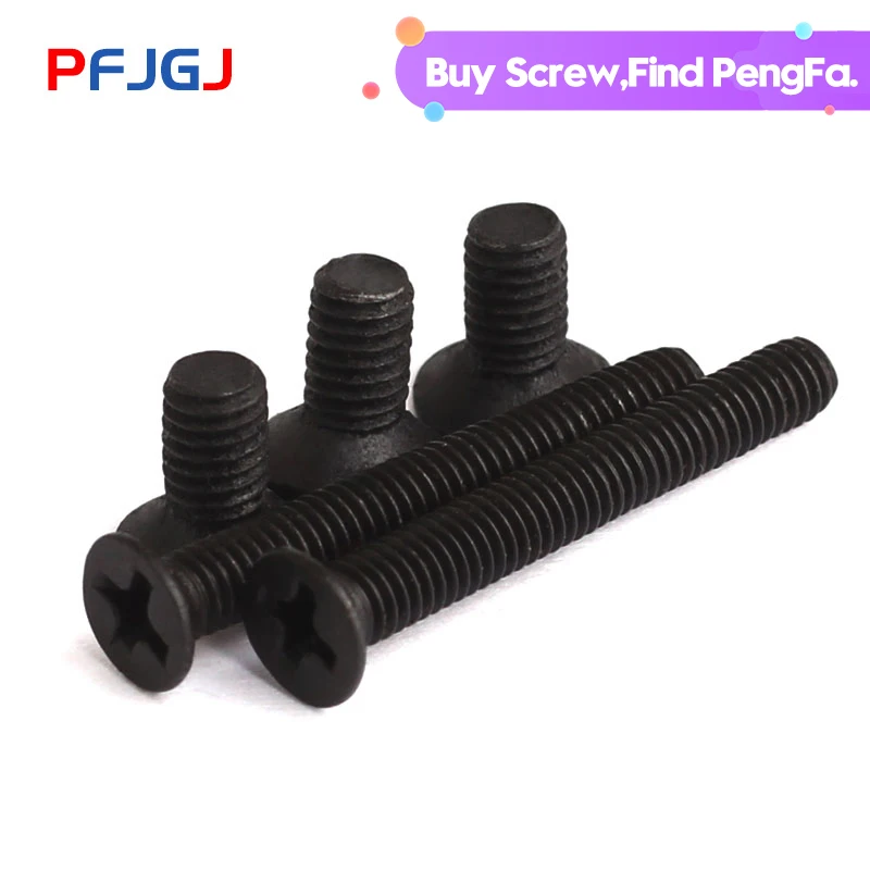 Peng Fa GB819 Blackening Flat Screw Cross Countersunk Head Screw Cross Flat Head Machine Screw M4 M5 M6
Peng Fa GB819 Blackening Flat Screw Cross Countersunk Head Screw Cross Flat Head Machine Screw M4 M5 M6