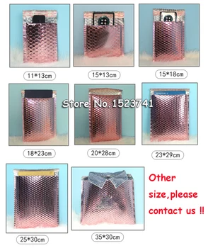 10pcs 15x20+4cm Rose Gold Bubble Envelop/Rose Gold Foil Bubble Mailer for Gift Packaging & Wedding Favor Bag&Mailing Envelopes
10pcs 15x20+4cm Rose Gold Bubble Envelop/Rose Gold Foil Bubble Mailer for Gift Packaging & Wedding Favor Bag&Mailing Envelopes