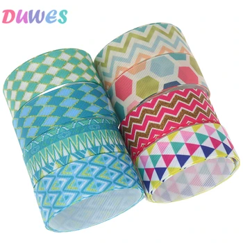 DUWES 50yards plaid chevron Printed Grosgrain Ribbon Accessory Hairbow Headwear Decoration DIY Wholesale OEM D1137
DUWES 50yards plaid chevron Printed Grosgrain Ribbon Accessory Hairbow Headwear Decoration DIY Wholesale OEM D1137
