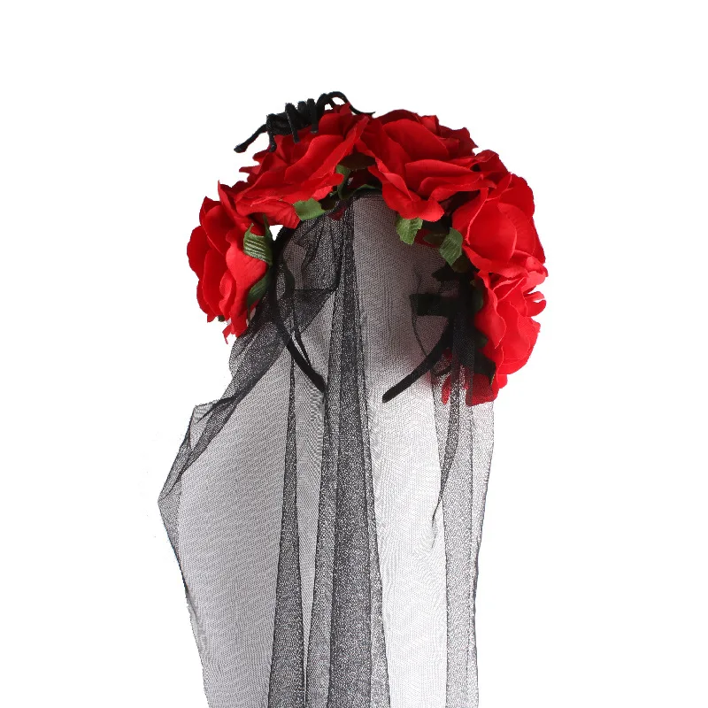 Simulation Rose Veil Head Buckle Spider Headband Dance Party Headdress Accessories Girls Birthday Wedding Cosplay
Simulation Rose Veil Head Buckle Spider Headband Dance Party Headdress Accessories Girls Birthday Wedding Cosplay