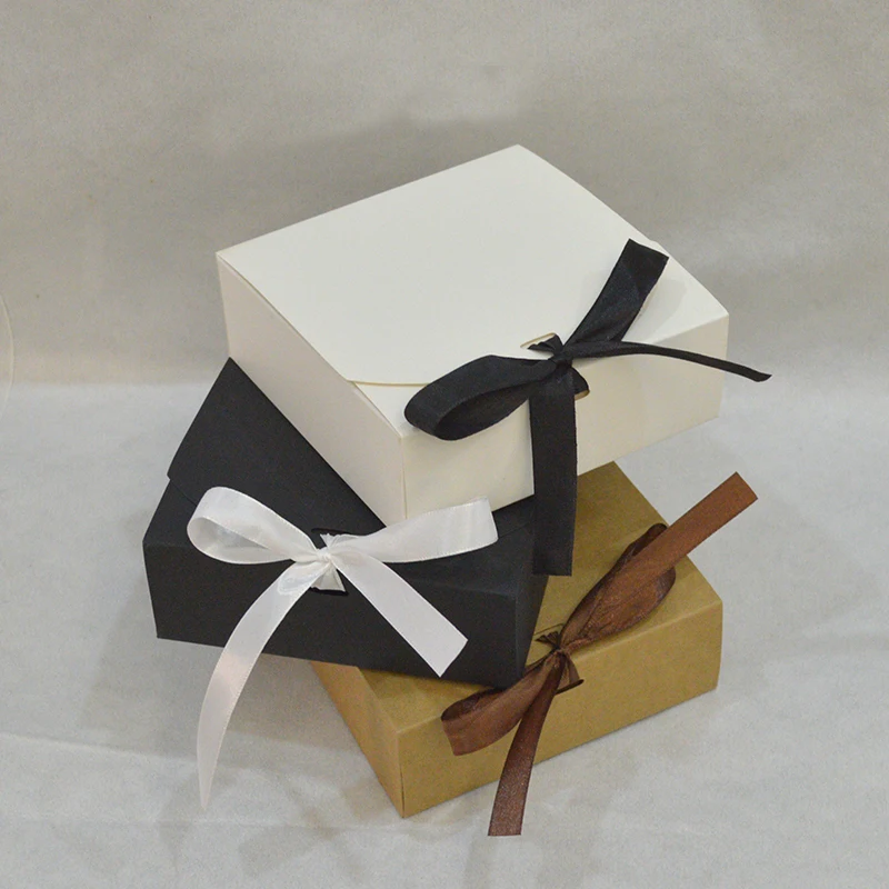 10pcs Gift Box Large With ribbon Paper Boxes For Packaging Kraft Boxes Paper White Custom Boxes Logo small gift package black
10pcs Gift Box Large With ribbon Paper Boxes For Packaging Kraft Boxes Paper White Custom Boxes Logo small gift package black