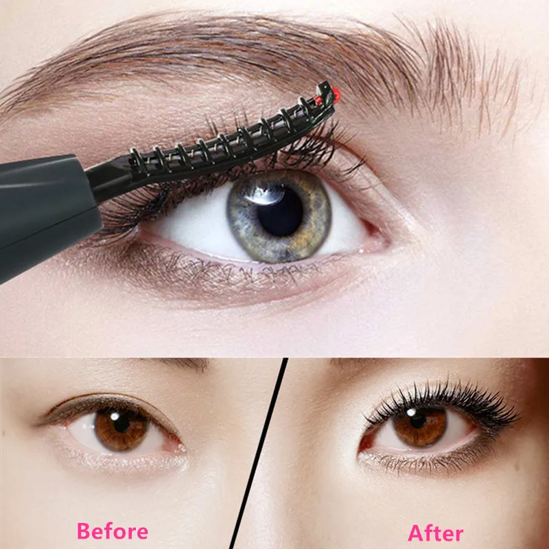 Mini Portable Electric Heated Eyelash Curler Long-Lasting Curl Electric Ironing Eyelash Curler Makeup Curling Kit For Women
Mini Portable Electric Heated Eyelash Curler Long-Lasting Curl Electric Ironing Eyelash Curler Makeup Curling Kit For Women