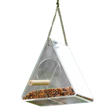 Acrylic Birds Feeder Transparent Plastic Hanging Birds Food Container Durable Reusable Pet Supplies UND Sale 
Acrylic Birds Feeder Transparent Plastic Hanging Birds Food Container Durable Reusable Pet Supplies UND Sale