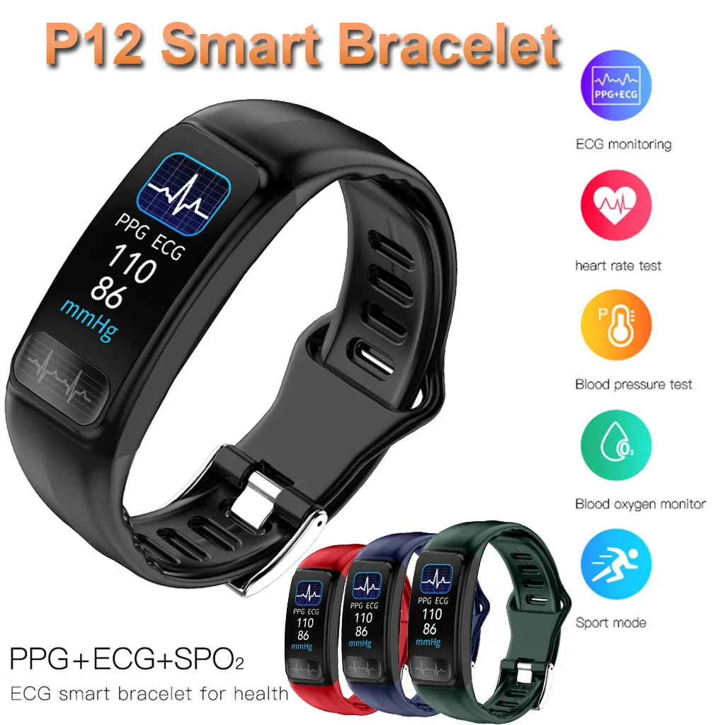 P12 0.96inch Color Screen Smart Wristband Sports Watch Sleep Monitoring Bracelet Sports Fitness Activity Heart Rate Tracker Band
P12 0.96inch Color Screen Smart Wristband Sports Watch Sleep Monitoring Bracelet Sports Fitness Activity Heart Rate Tracker Band