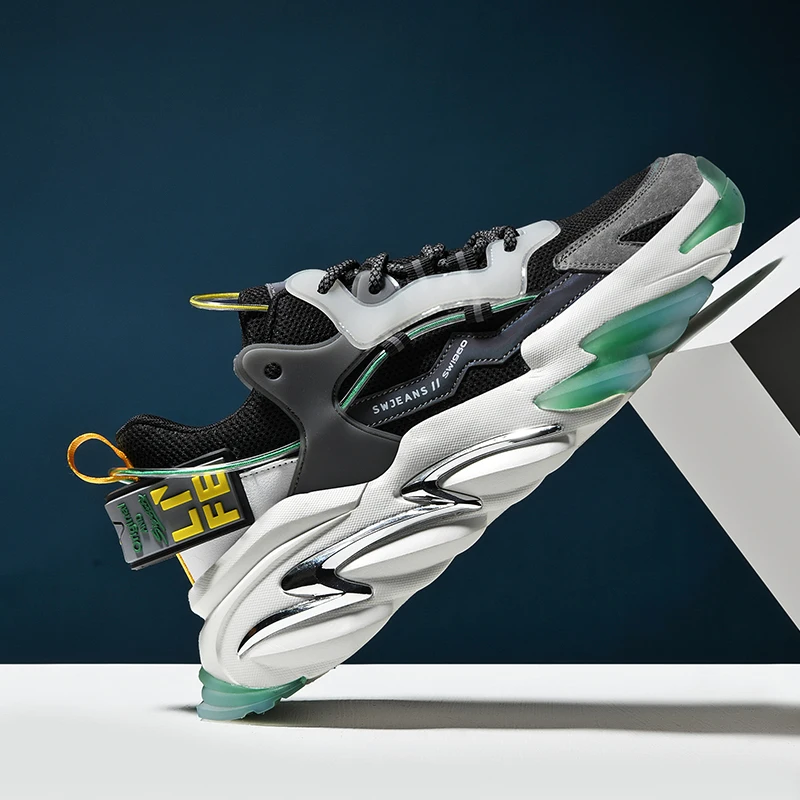 LEIXAG Men Running Sport Shoes Walking Shoes Breathable Sneakers Lace-up Height Increasing Non-slip Outdoor Male Athletic Shoes
LEIXAG Men Running Sport Shoes Walking Shoes Breathable Sneakers Lace-up Height Increasing Non-slip Outdoor Male Athletic Shoes