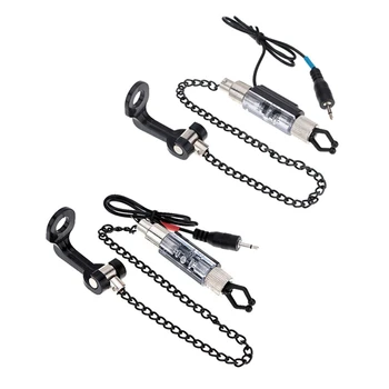 2 Pcs Iron Carp Fishing Bite Alarm Hanger Swinger Led Illuminated Indicator Durable Fish Tools Accessories Fishing Tool, Red & B
2 Pcs Iron Carp Fishing Bite Alarm Hanger Swinger Led Illuminated Indicator Durable Fish Tools Accessories Fishing Tool, Red & B