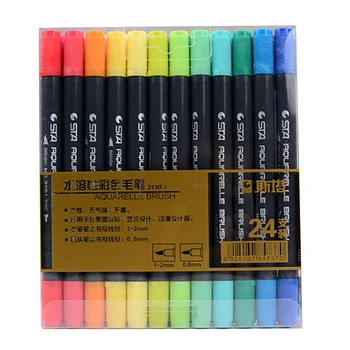 1 Set of Art Mark Durable Practical Mark Pens Coloful Pens Water Pens School Supply Double-ended Pen for Students
1 Set of Art Mark Durable Practical Mark Pens Coloful Pens Water Pens School Supply Double-ended Pen for Students