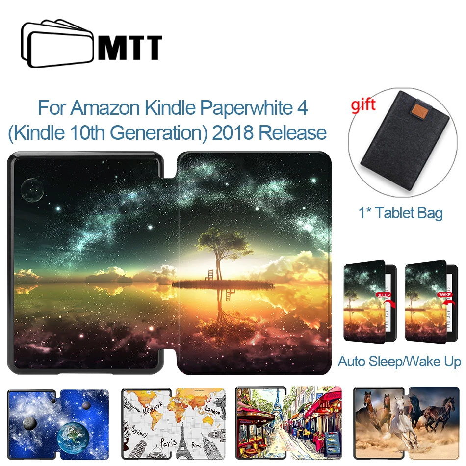 MTT 2018 Case for Amazon Kindle Paperwhite 4 10th Generation funda PU Leather Folio Flip Stand Cover Smart coque +Tablet Bag
MTT 2018 Case for Amazon Kindle Paperwhite 4 10th Generation funda PU Leather Folio Flip Stand Cover Smart coque +Tablet Bag