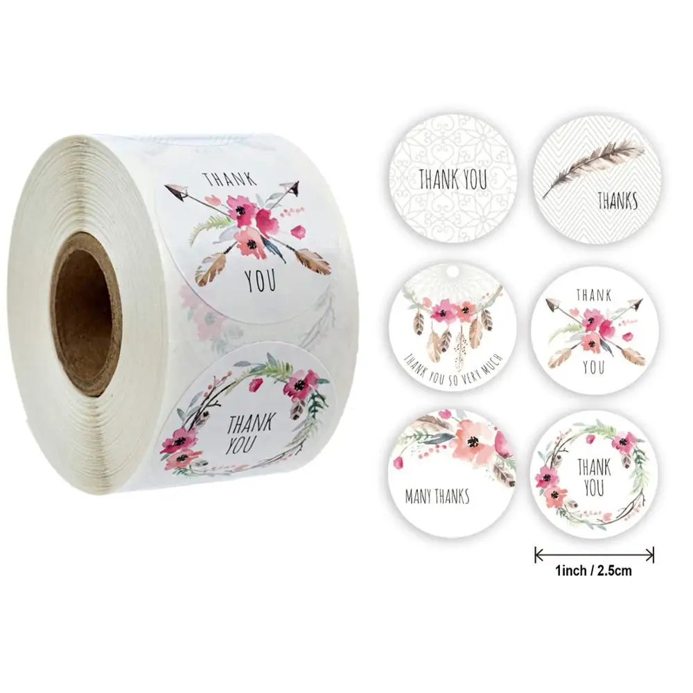 500Pcs/Roll Labels Flower Thank You Stickers Seal Label Handmade Custom Sticker Scrapbooking Gift Decoration Stationery Sticker
500Pcs/Roll Labels Flower Thank You Stickers Seal Label Handmade Custom Sticker Scrapbooking Gift Decoration Stationery Sticker