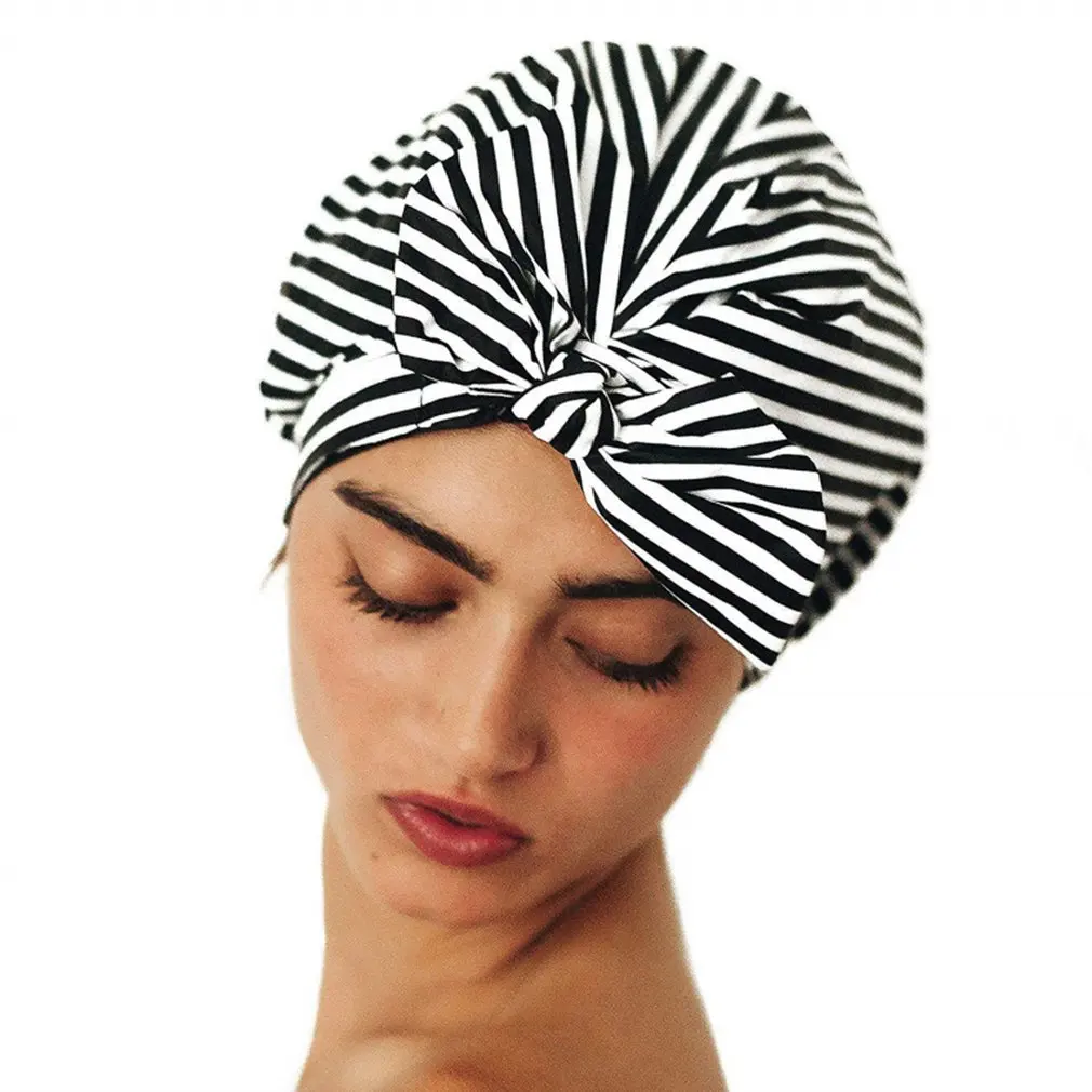 Durable Anti-mildew Waterproof Elastic Bowknot Adjustable Shower Cap Reusable Comfortable Shower Cap
Durable Anti-mildew Waterproof Elastic Bowknot Adjustable Shower Cap Reusable Comfortable Shower Cap