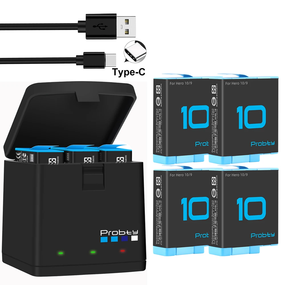 Зарядное устройство для аккумулятора для GoPro Hero 10 9 
Зарядное устройство для аккумулятора для GoPro Hero 10 9