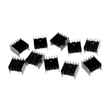 New 25*23*16MM TO-220 Triode Heat Sink TO220 Transistor Aluminum Radiator Heat Sink With 2Pin Electronic Heat Dissipation 10pcs/
New 25*23*16MM TO-220 Triode Heat Sink TO220 Transistor Aluminum Radiator Heat Sink With 2Pin Electronic Heat Dissipation 10pcs/