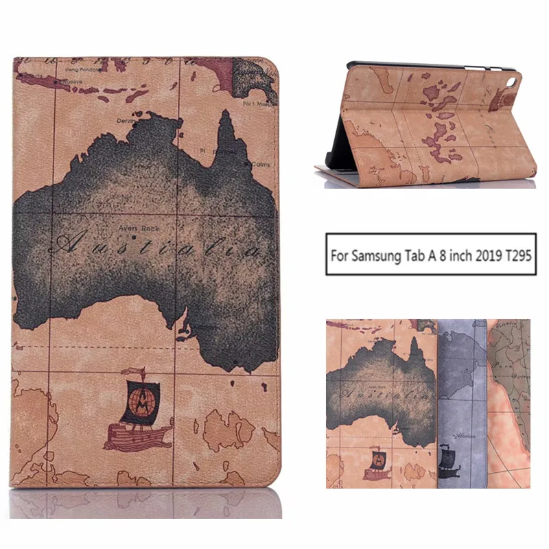 Map Cover for Samsung Tab A 8.0 2019 Case PU Leather Cover Wallet Card Slot Stand Case for Samsung Galaxy T290 T295
Map Cover for Samsung Tab A 8.0 2019 Case PU Leather Cover Wallet Card Slot Stand Case for Samsung Galaxy T290 T295
