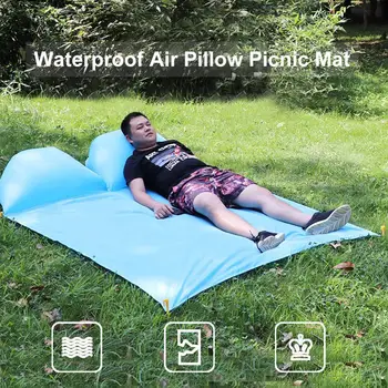 Waterproof Inflatable Mat Outdoor Sleeping Pad With Pillow Picnic Camping Mat Lazy Air Sofa Chair Portable Beach Bed Air Mattres
Waterproof Inflatable Mat Outdoor Sleeping Pad With Pillow Picnic Camping Mat Lazy Air Sofa Chair Portable Beach Bed Air Mattres