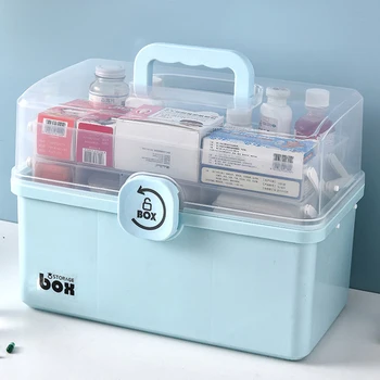 3/2 Layer Portable First Aid Kit Storage Box Plastic Multi-Functional Family Emergency Kit Box with Handle SDF-SHIP
3/2 Layer Portable First Aid Kit Storage Box Plastic Multi-Functional Family Emergency Kit Box with Handle SDF-SHIP