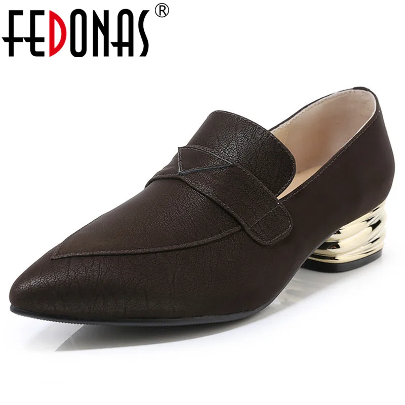FEDONAS Classic Design Female Genuine Leather Pumps Shallow Pointed Toe Women Pumps Spring Autumn Office Basic Shoes Woman
FEDONAS Classic Design Female Genuine Leather Pumps Shallow Pointed Toe Women Pumps Spring Autumn Office Basic Shoes Woman