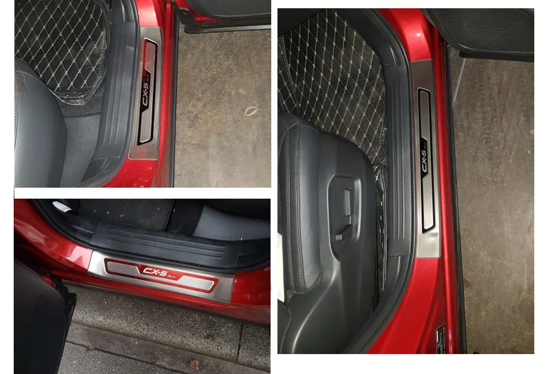 Защитная Накладка на порог автомобильной двери для Mazda CX 5 CX5 2017 2018