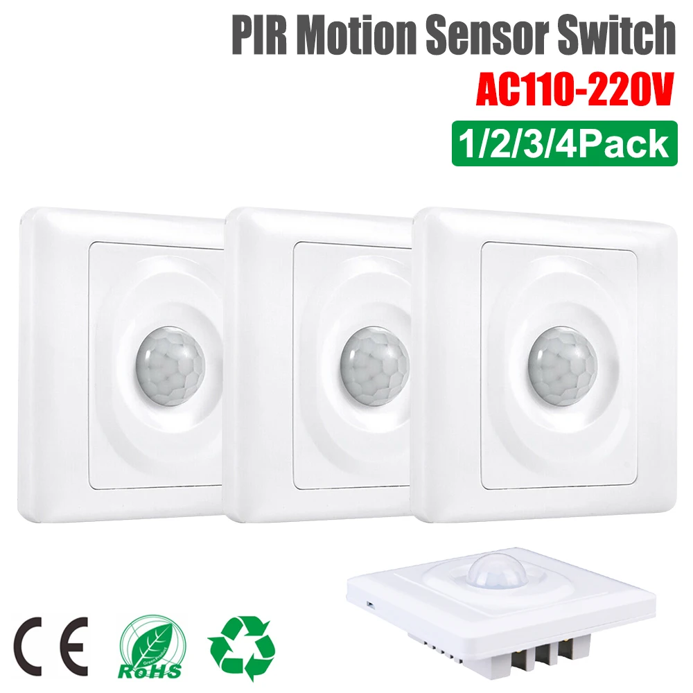 AC110-220V PIR Motion Sensor Switch Infrared Energy Saving Lamp Sensor Infrared Automatic Bulb Wall Switch Neutral Wire Required
AC110-220V PIR Motion Sensor Switch Infrared Energy Saving Lamp Sensor Infrared Automatic Bulb Wall Switch Neutral Wire Required