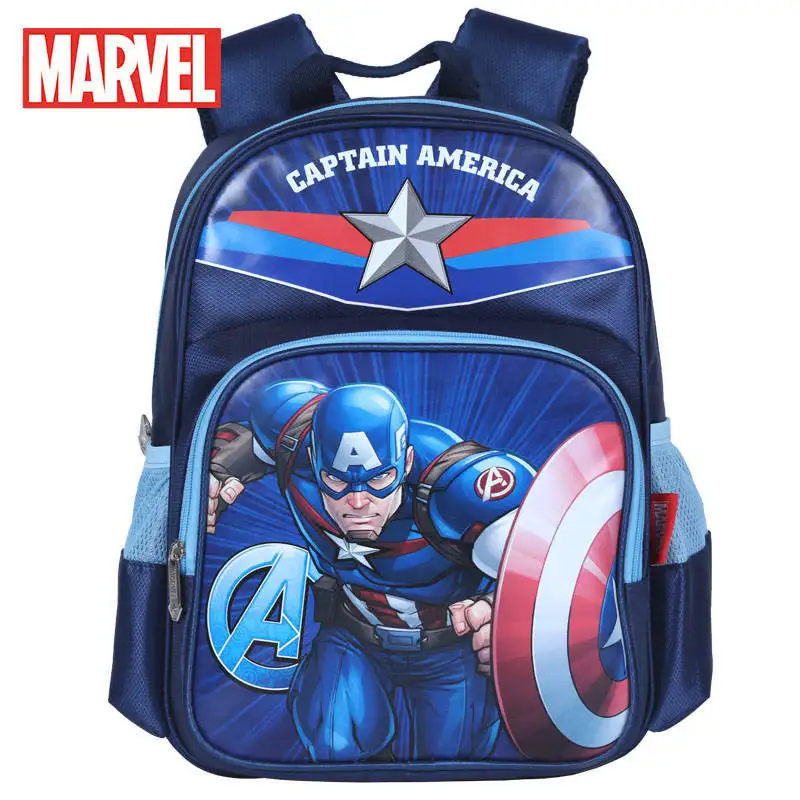Фото Школьные сумки с героями мультфильмов Капитан Америка мальчик девочка дети