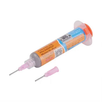 1x XG-Z40 10cc Syringe Solder Paste Tin Cream with 10pcs Needle Welding Solder BGA Flux For Soldering Welding Tool Repair Rework
1x XG-Z40 10cc Syringe Solder Paste Tin Cream with 10pcs Needle Welding Solder BGA Flux For Soldering Welding Tool Repair Rework