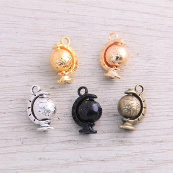 15pcs 12x18mm Metal Alloy Antique Globe Charms Rotatable Pendants For Jewelry Making DIY Handmade Craft
15pcs 12x18mm Metal Alloy Antique Globe Charms Rotatable Pendants For Jewelry Making DIY Handmade Craft
