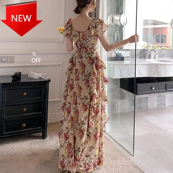 Party Dress Sexy Wedding Vintage Elegant Dinner Long Dress Female French Style Dress 2020 New Style Women Floral Floor-length
Party Dress Sexy Wedding Vintage Elegant Dinner Long Dress Female French Style Dress 2020 New Style Women Floral Floor-length
