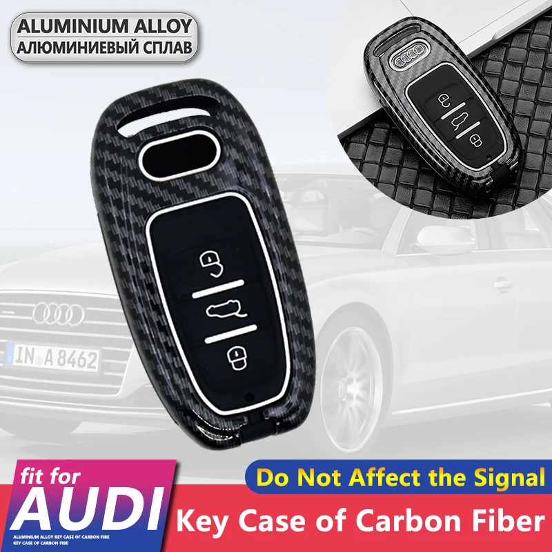 Metal Carbon Fiber Car Key Cover Case 3 Buttons for Audi A3 A4 A5 A6 A7 A8 Q3 Q5 Q7 B6 B7 B8 TT R8 S5 S8 Keychain Accessories
Metal Carbon Fiber Car Key Cover Case 3 Buttons for Audi A3 A4 A5 A6 A7 A8 Q3 Q5 Q7 B6 B7 B8 TT R8 S5 S8 Keychain Accessories