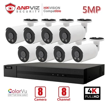 Anpviz 8CH 4K NVR 5MP ColorVu Bullet IP Camera POE IP Security System Kit IP Camera Indoor/Outdoor Full-Color Night Vision
Anpviz 8CH 4K NVR 5MP ColorVu Bullet IP Camera POE IP Security System Kit IP Camera Indoor/Outdoor Full-Color Night Vision