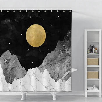 Shower Curtain Printed Moon Mountain Waterproof Bathroom Shower Curtain Home Decor Polyester Psychedelic Bath Curtain With Hooks
Shower Curtain Printed Moon Mountain Waterproof Bathroom Shower Curtain Home Decor Polyester Psychedelic Bath Curtain With Hooks