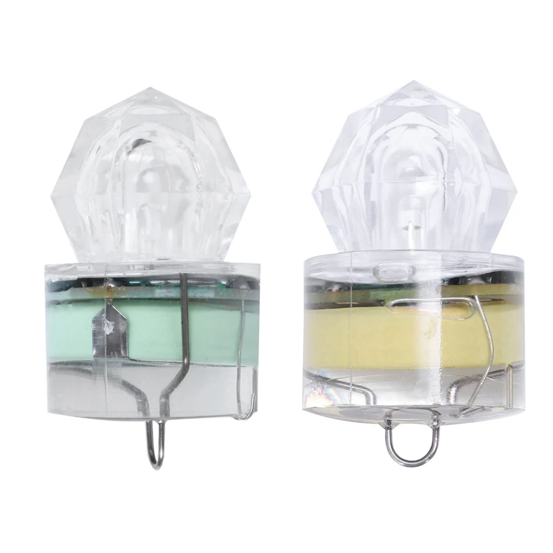 2Pcs Depth LED Light Underwater Squid Fishing Lures Bait Deep Drop Diamond Lights Main Color: Green & Colorful
2Pcs Depth LED Light Underwater Squid Fishing Lures Bait Deep Drop Diamond Lights Main Color: Green & Colorful