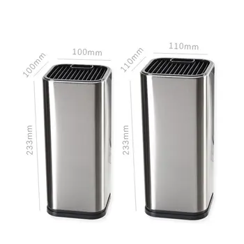 New Stainless Steel Knife Stand Holder For Ceramica Damascus Steel Ceramic Knives Household Storage Kitchen Stand Block Tools
New Stainless Steel Knife Stand Holder For Ceramica Damascus Steel Ceramic Knives Household Storage Kitchen Stand Block Tools
