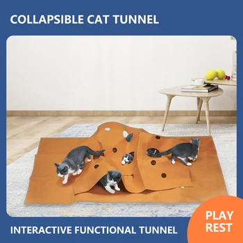 Cat Funny Tunnel Toy Collapsible Pet Cat Bed Blanket Soft Indoor Cat Mat Interactive Kitten Cave Cushion
Cat Funny Tunnel Toy Collapsible Pet Cat Bed Blanket Soft Indoor Cat Mat Interactive Kitten Cave Cushion