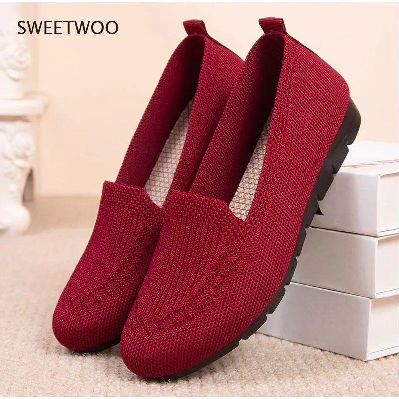 Women Loafers Shoes Knitted Flats Shoe Woman Comfort Female Breathable Mesh Slip On Footwear Casual Ladies Sneakers Spring 2021
Women Loafers Shoes Knitted Flats Shoe Woman Comfort Female Breathable Mesh Slip On Footwear Casual Ladies Sneakers Spring 2021