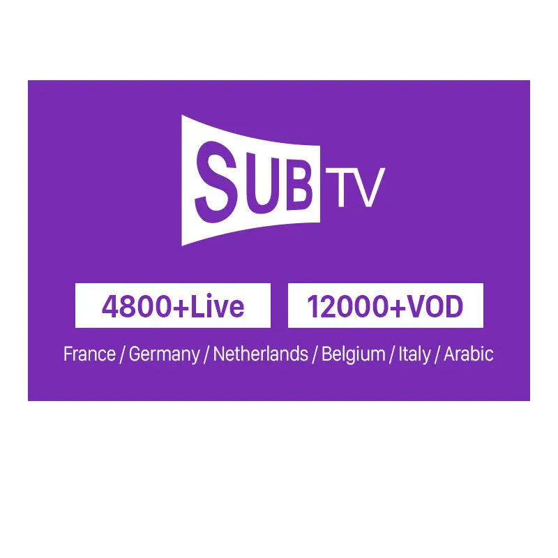 SUBTV French IPTV Subscription 4K Full HD channels for Android/smart tv/Mag/Enigma2 Code Canada Portugal Spain IPTV M3u France
SUBTV French IPTV Subscription 4K Full HD channels for Android/smart tv/Mag/Enigma2 Code Canada Portugal Spain IPTV M3u France