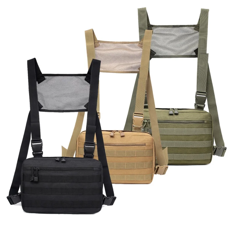 EDC Molle Camping Vest Pouch Chest Bag Adjustable Tactical Chest Rig Hip Hop Pack Functional Shoulder Bag Waist Packs Sportswear
EDC Molle Camping Vest Pouch Chest Bag Adjustable Tactical Chest Rig Hip Hop Pack Functional Shoulder Bag Waist Packs Sportswear