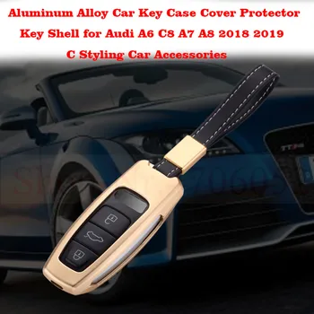 Aluminum Alloy Car Key Case Cover Protector Key Shell for Audi A6 C8 A7 A8 2018 2019 C Styling Car Accessories
Aluminum Alloy Car Key Case Cover Protector Key Shell for Audi A6 C8 A7 A8 2018 2019 C Styling Car Accessories