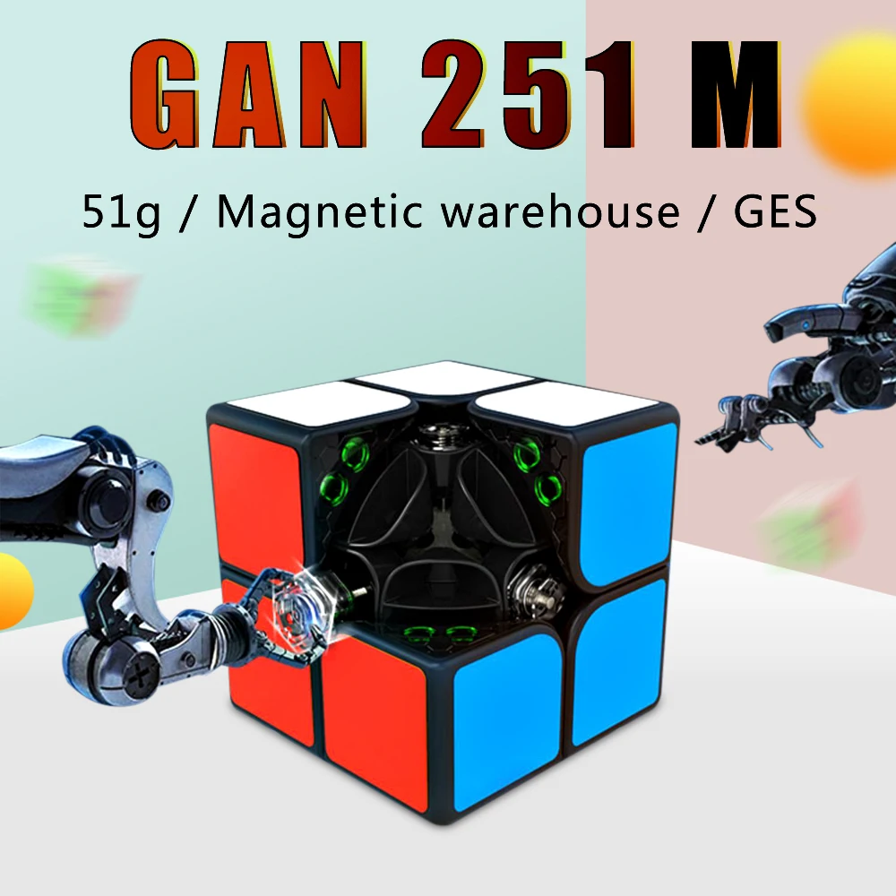 GAN 251 M 2x2x2 Magnetic magic cube GAN251 M 2x2 Magnetic Speed Cube GAN251M puzzle Stickerless Professional Magnets gans cube
GAN 251 M 2x2x2 Magnetic magic cube GAN251 M 2x2 Magnetic Speed Cube GAN251M puzzle Stickerless Professional Magnets gans cube