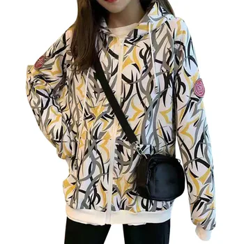 Autumn New Loose Casual Thorn Printed Hoodie Korean Style Fashion Trend Long Sleeve Hooded Coat For Women Zip Up
Autumn New Loose Casual Thorn Printed Hoodie Korean Style Fashion Trend Long Sleeve Hooded Coat For Women Zip Up