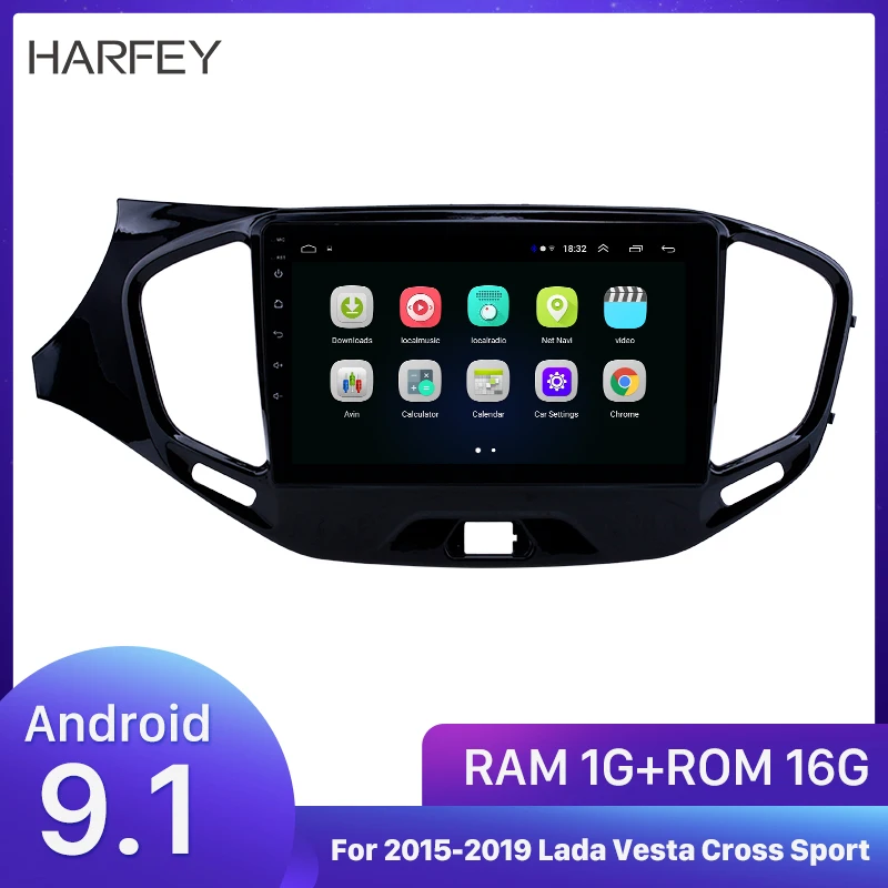 Harfey Android 9.1 9 inch car Multimedia player Car GPS Radio Player for 2015-2019 Lada Vesta Cross Sport Steering Wheel Control
Harfey Android 9.1 9 inch car Multimedia player Car GPS Radio Player for 2015-2019 Lada Vesta Cross Sport Steering Wheel Control
