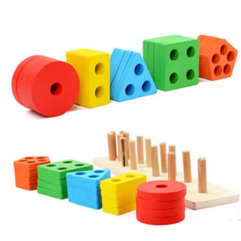 Set Baby Toys Educational Wooden Geometric Sorting Board Montessori Blocks Kids Toys Building Blocks Children Gift
Set Baby Toys Educational Wooden Geometric Sorting Board Montessori Blocks Kids Toys Building Blocks Children Gift