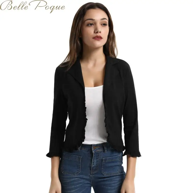 Belle Poque Office Jacket Women Black Coats For Female Slim Long Sleeve Casual 2019 Autumn Winter Outwear Plus Size S-2XL
Belle Poque Office Jacket Women Black Coats For Female Slim Long Sleeve Casual 2019 Autumn Winter Outwear Plus Size S-2XL