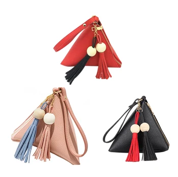 Leather Handbag Mini Triple-cornered Women Clutch Purse Hand Bag Lady Casual Phone Package Red 
Leather Handbag Mini Triple-cornered Women Clutch Purse Hand Bag Lady Casual Phone Package Red