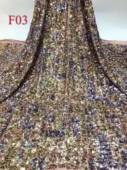 High Quality French Nigerian Sequins Net Lace, 2020 African Tulle Mesh Sequence Lace Fabric For Party Dress 5 Yards/lot
High Quality French Nigerian Sequins Net Lace, 2020 African Tulle Mesh Sequence Lace Fabric For Party Dress 5 Yards/lot