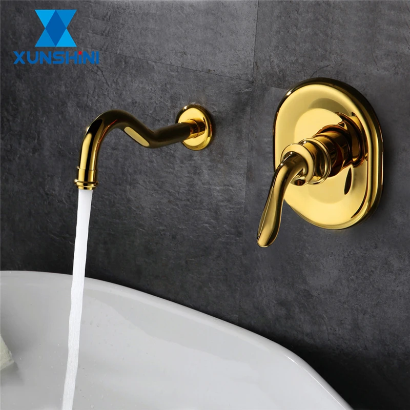 XUNSYHINI Bathroom Basin Split Faucet Solid Brass Gold Single Handle In-Wall Hot & Cold Sink Mixer Tap Lavatory Crane Faucets
XUNSYHINI Bathroom Basin Split Faucet Solid Brass Gold Single Handle In-Wall Hot & Cold Sink Mixer Tap Lavatory Crane Faucets