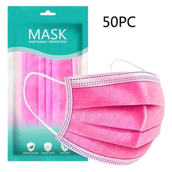 50pcs Mask 3 Layer Disposable Face Masks 3 Ply Nonwoven Fabric Filter Mouth Face Masks Safe Breathable Dustproof Masks For Face
50pcs Mask 3 Layer Disposable Face Masks 3 Ply Nonwoven Fabric Filter Mouth Face Masks Safe Breathable Dustproof Masks For Face