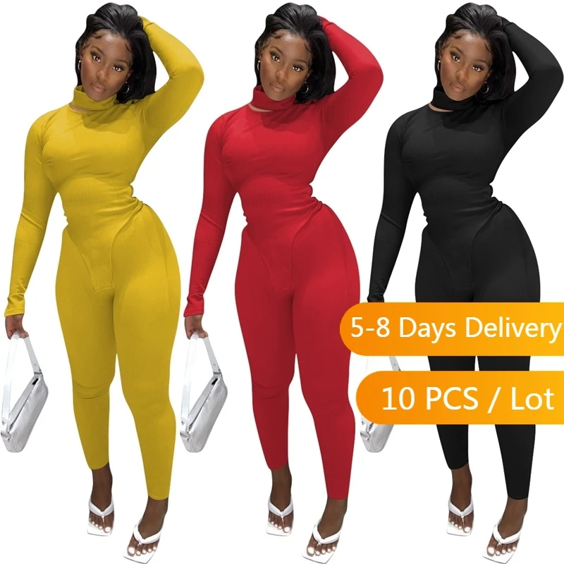 Wholesale Items Ribbed Two Piece Set Women Sporty Fall Clothes Turtleneck Crop Top and Pants Set Casual Skinny Tracksuit Women
Wholesale Items Ribbed Two Piece Set Women Sporty Fall Clothes Turtleneck Crop Top and Pants Set Casual Skinny Tracksuit Women