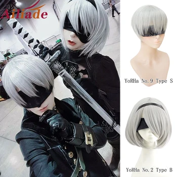 AILIADE Heat Resistant Snythetic wig YoRHa No.2 Type B 2BYoRH 2A 9S 2B wig Cosplay Wig NieR:Automata Costume Play Wigs Costumes
AILIADE Heat Resistant Snythetic wig YoRHa No.2 Type B 2BYoRH 2A 9S 2B wig Cosplay Wig NieR:Automata Costume Play Wigs Costumes