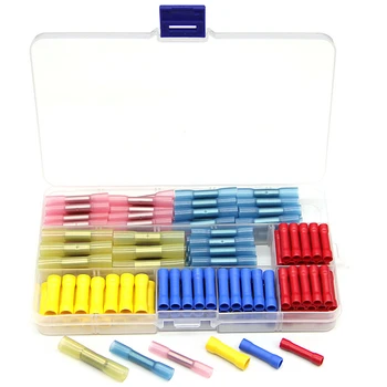 160Pcs Insulated Heat Shrink Butt Terminals Electrical Splice Wire Waterproof Cable Crimp Terminals Connectors AWG 22-10
160Pcs Insulated Heat Shrink Butt Terminals Electrical Splice Wire Waterproof Cable Crimp Terminals Connectors AWG 22-10